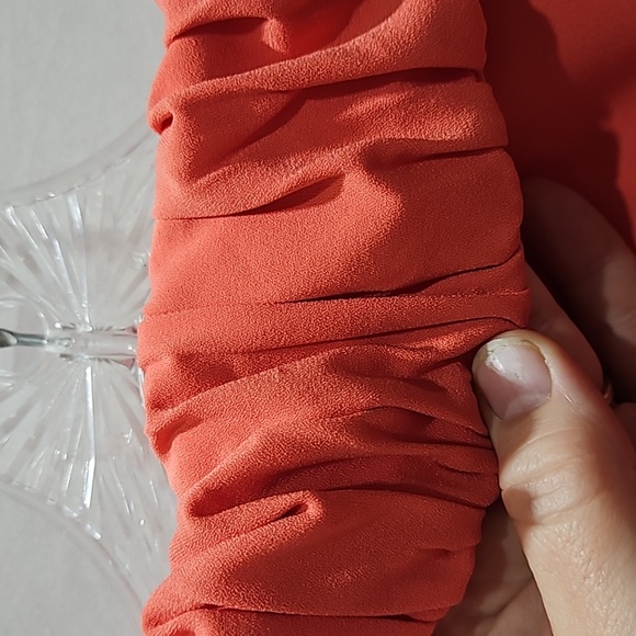 Vintage, Chelsea & Theodore, Jacket, Coral, Sz Sm, 3/4 Sleeve, Pockets, Tie - Picture 12 of 16